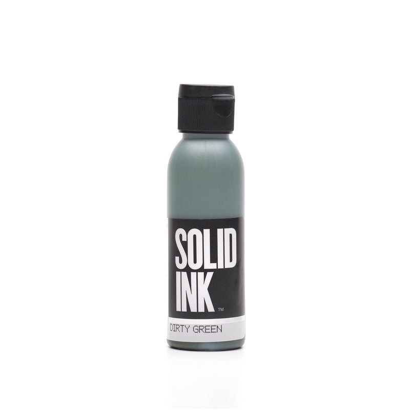 Solid Ink Old Pigments tattoo ink set DIRTY GREEN