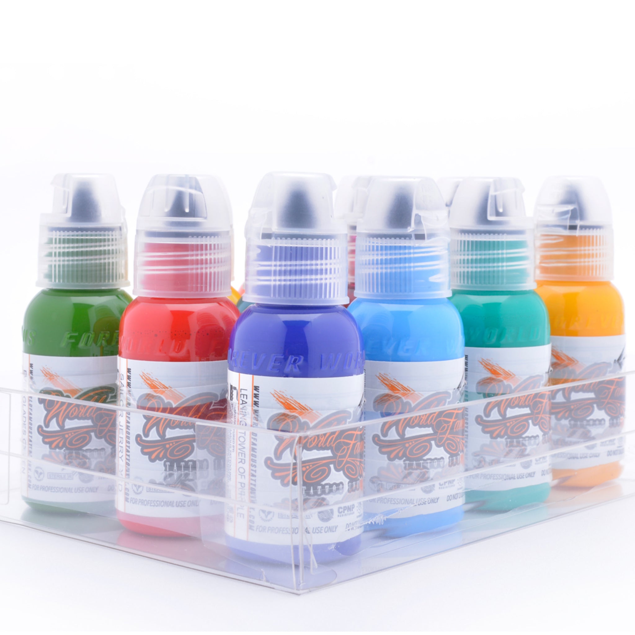 World Famous Tattoo Ink 7 Color Simple Set